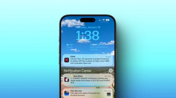 iOS 18.3 Beta 3改进通知摘要功能 新增相机控制选项