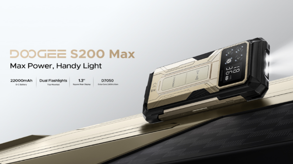 DOOGEE S200 Max手機開售 22000mAh＋副屏幕設計