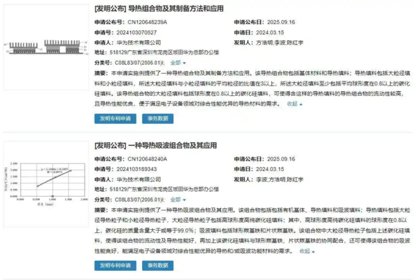 华为两项芯片散热专利公开！能够提高材料导热性能