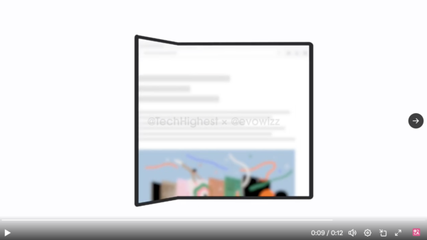 疑似三星三折叠展示动画