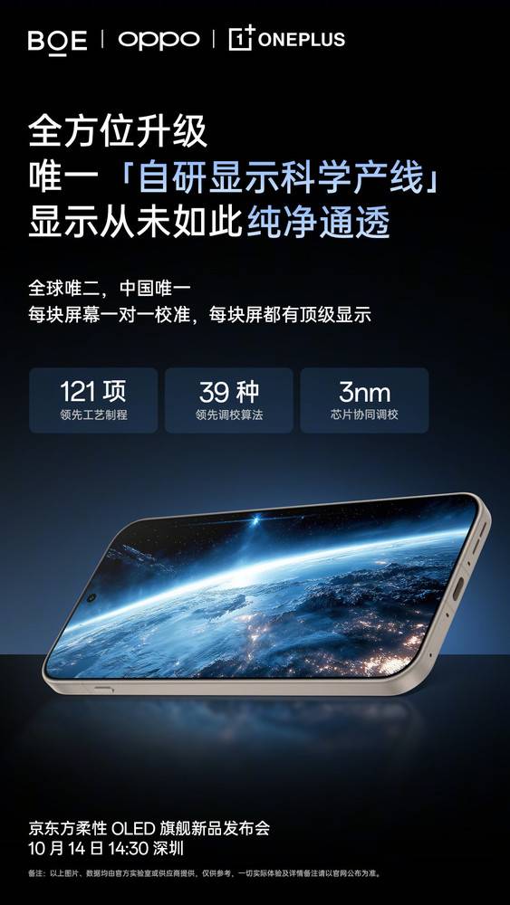 李杰：OPPO有全球唯二自研顯示科學產線 另一個在蘋果