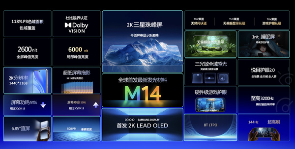 iQOO 与三星显示宣布 iQOO 15搭载2K LEAD OLED 