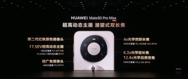 4699元起！华为Mate80系列发布 首发第二代红枫影像
