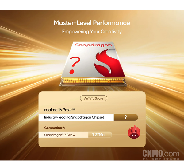 真我16 Pro系列5G核心配置曝光 跑分高于骁龙7 Gen4