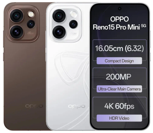 4650元起！OPPO Reno15 Pro Mini于1月13开启首销