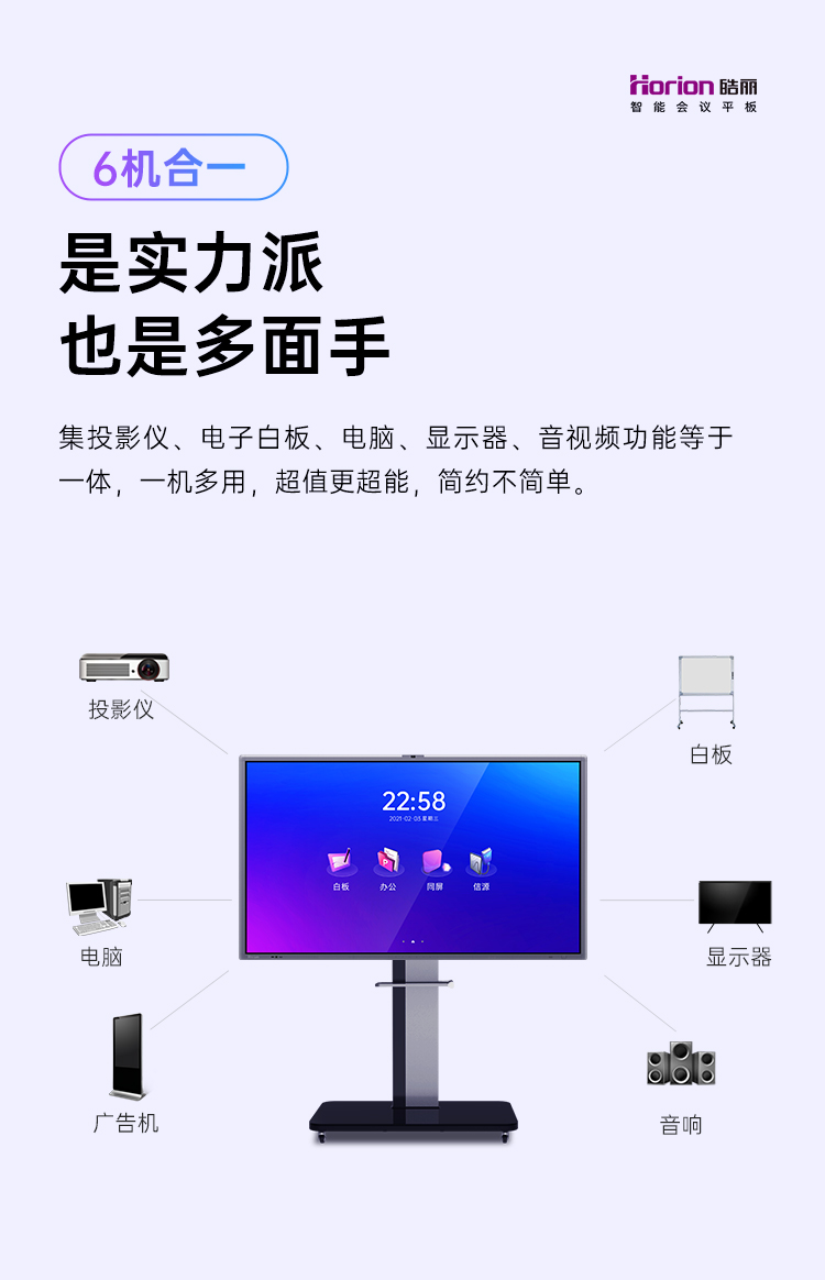 六機(jī)合一會(huì)議平板