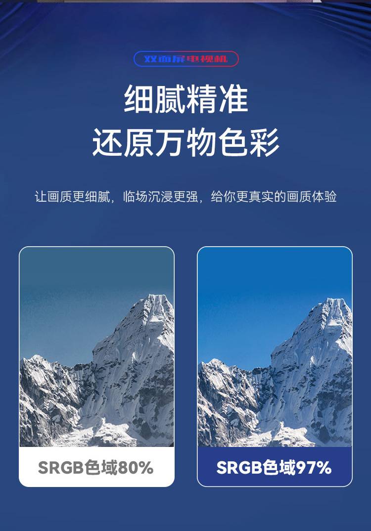 FPD双面屏电视SRGB色域