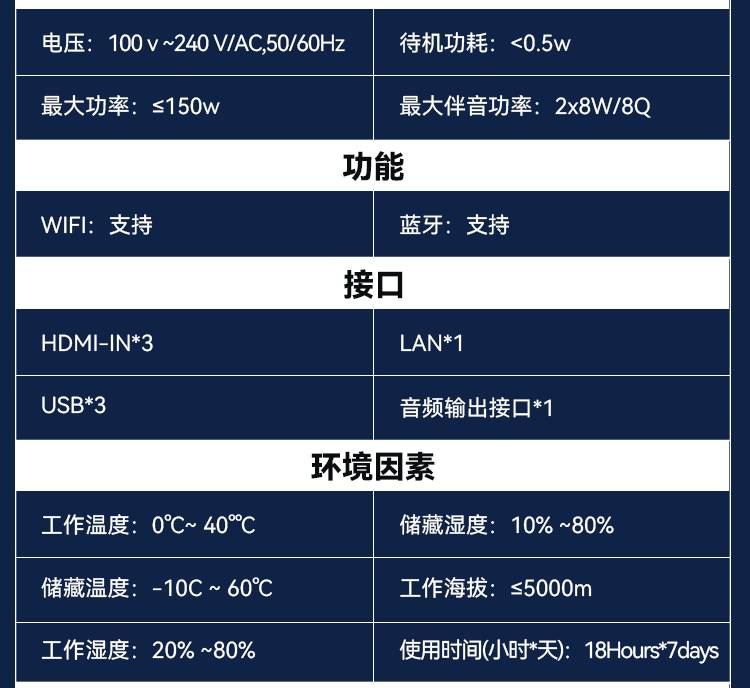 FPD双面屏参数2
